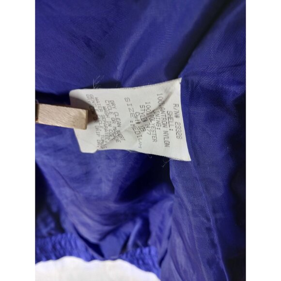 Vintage KRISTEN BLAKE Womens Blue Parachute Windbreaker Size M Jacket 80s Retro - Picture 11 of 15